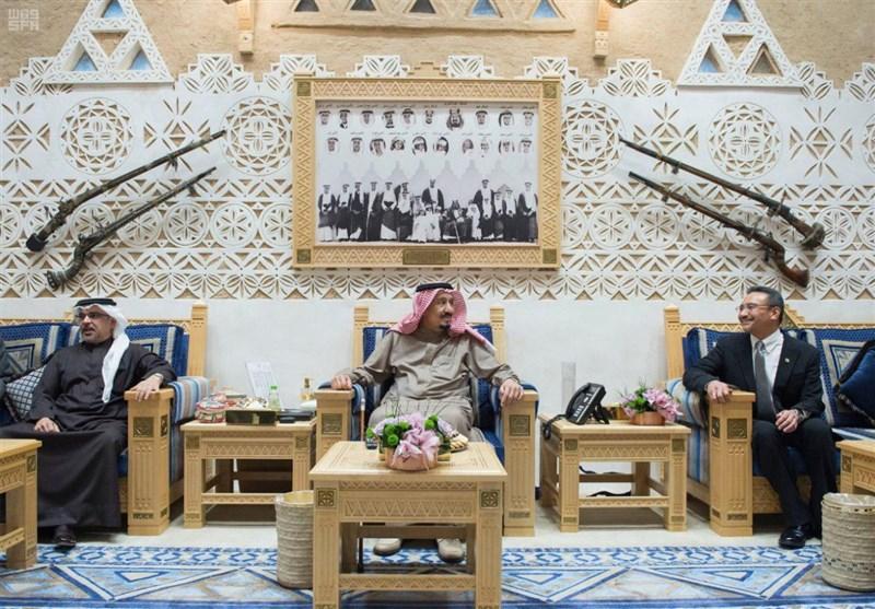 ولیعهد بحرین و وزیر دفاع مالزی با ملک سلمان دیدار کردند