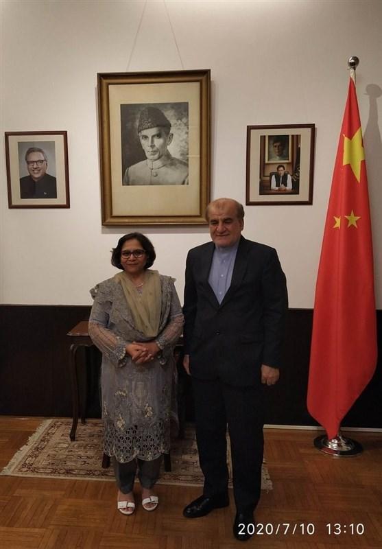 سفیر ایران در چین از ملاقات با همتای پاکستانی خود اطلاع داد